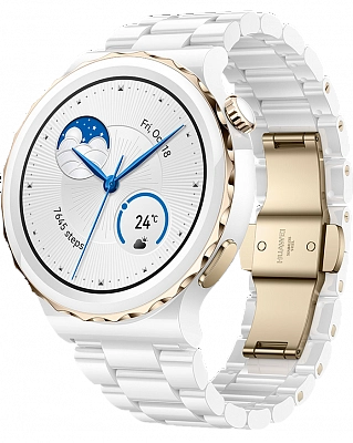 Смарт-часы Huawei Watch GT 3 Pro 43 мм (белый/керамика)