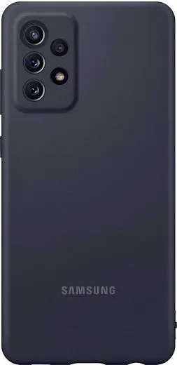 Чехол-накладка Silicone Cover для Samsung A72 (черный)