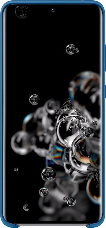 Silicone Cover для Samsung Galaxy S20 Ultra (синий)