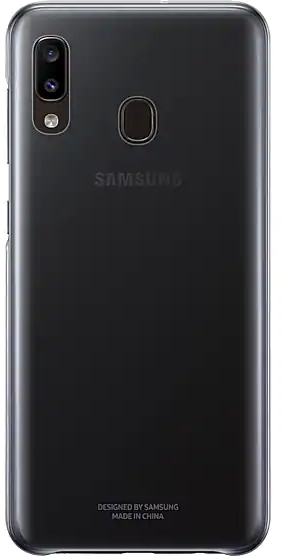 Бампер оригинальный Samsung Gradation для A20 (черный)