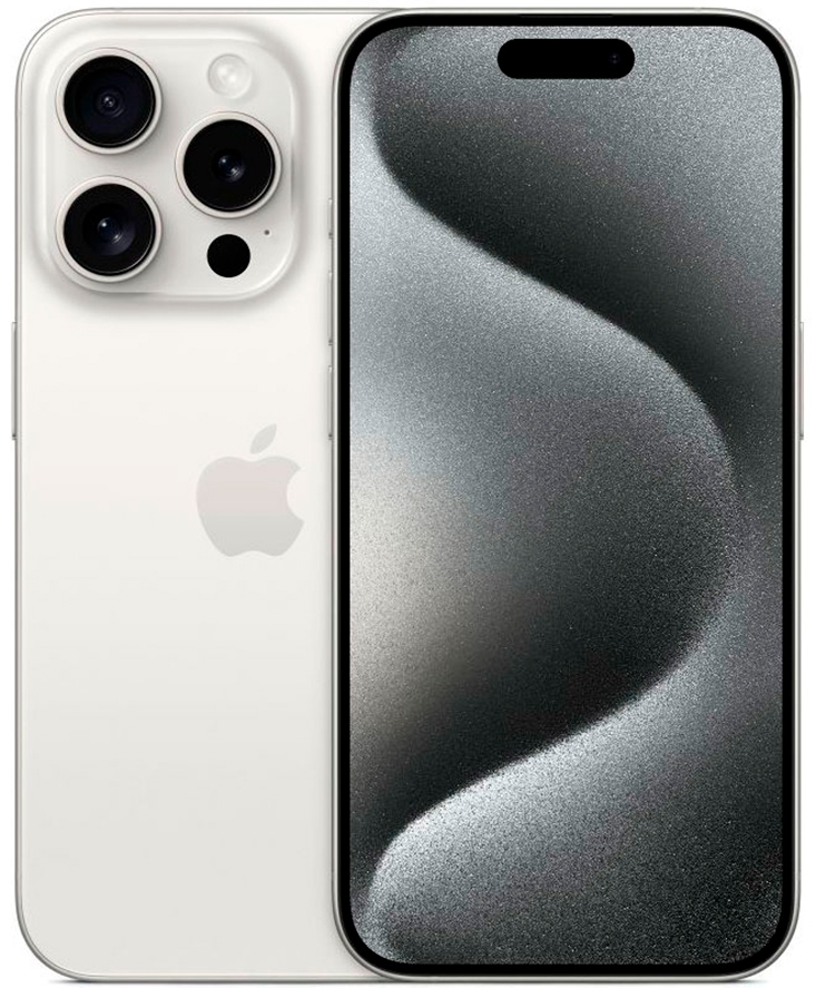 Apple iPhone 15 Pro 128GB, SIM+eSIM  (белый титан)