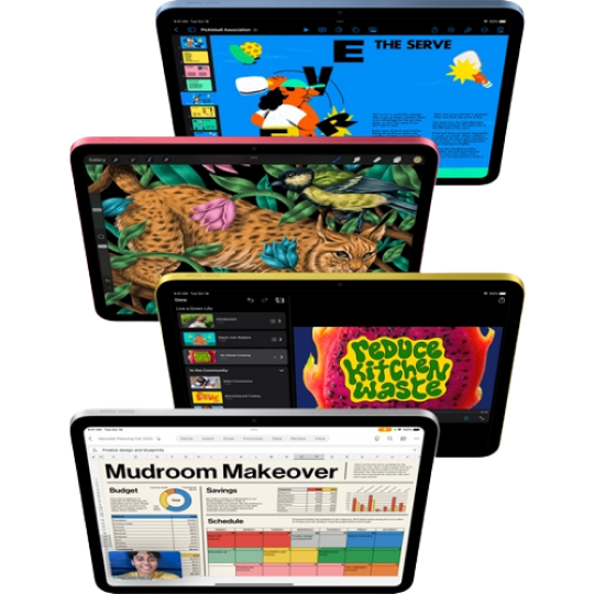 Apple iPad 10 2022 Wi-Fi 64Gb + сетевой переходник (желтый) фото 2
