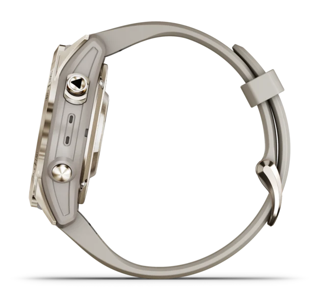 Garmin Fenix 7S Pro Sapphire Solar 42 мм (бежевый корпус/песочный ремешок) фото 1