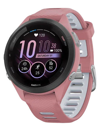 Garmin Forerunner 265S 42 мм (пудровый корпус/пудрово-серый ремешок) фото 1