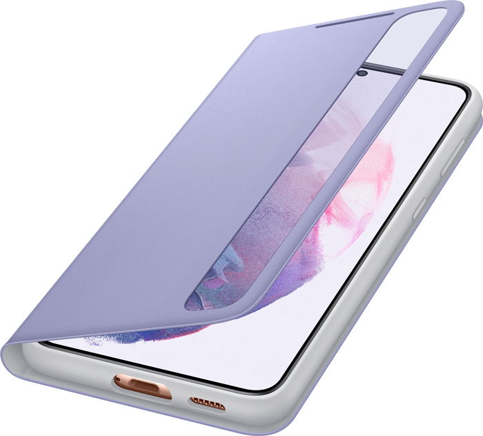 Чехол-книжка Smart Clear View Cover для Samsung S21+ (фиолетовый) фото 3
