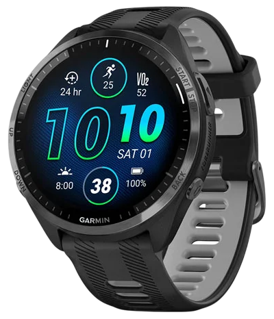 Garmin Forerunner 965 47 мм (черный корпус/черно-серый ремешок) Garmin Forerunner 965 47 мм (черный корпус/черно-серый ремешок)