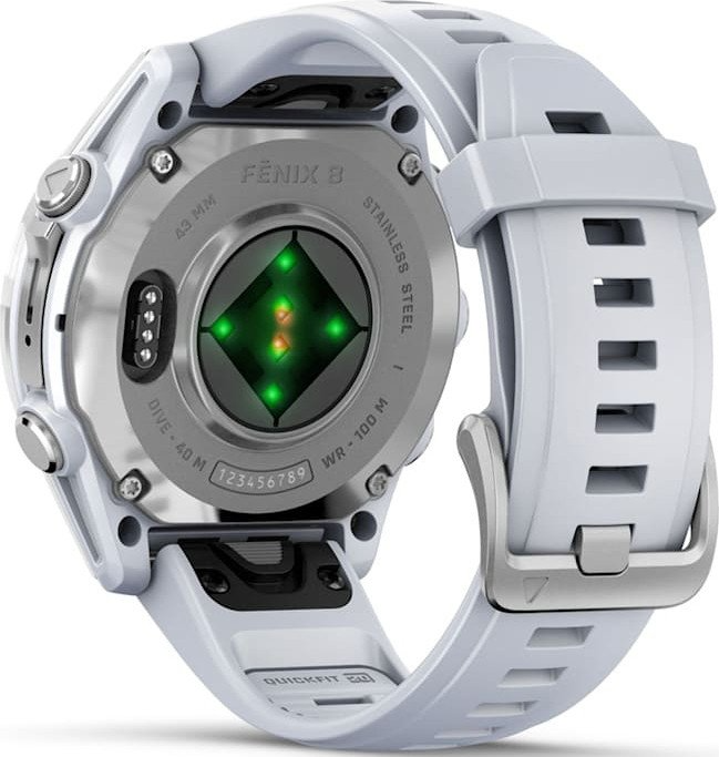 Garmin Fenix 8 AMOLED 43 мм (белый корпус/белый ремешок) фото 3