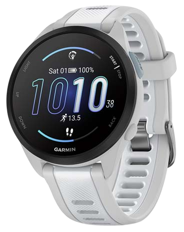 Garmin Forerunner 165 Music 43 мм корпус (серый туман/ремешок белый камень)