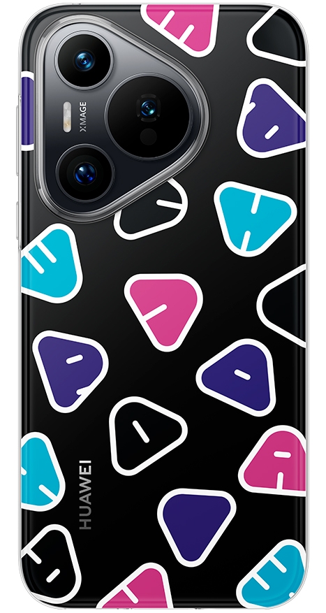 Letter Magnetic Case для Huawei Pura 70 (черный)