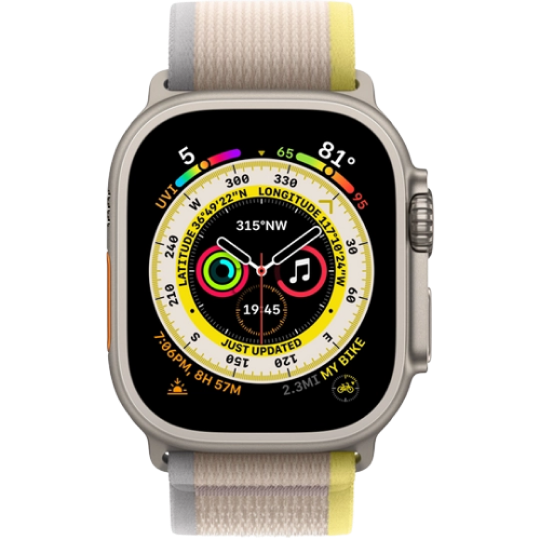 Apple Watch Ultra S/M + скретч-карта (желтый/бежевый) фото 1 Apple Watch Ultra S/M + скретч-карта (желтый/бежевый) фото 1