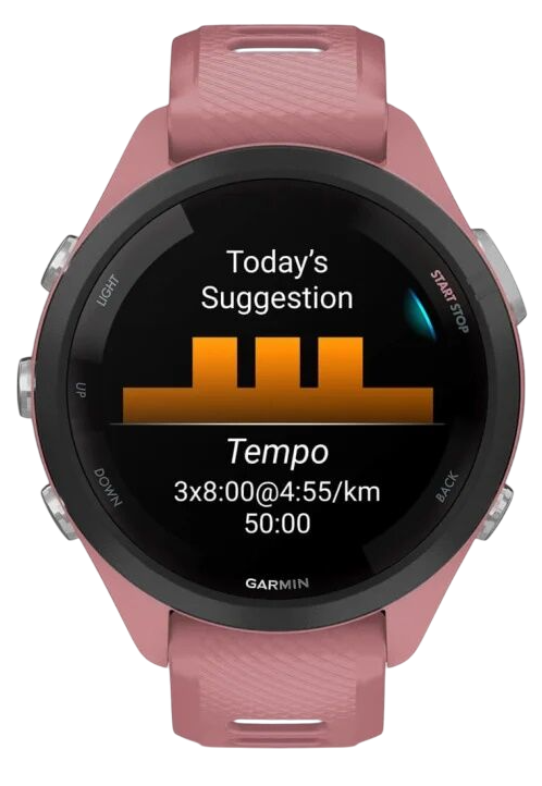Garmin Forerunner 265S 42 мм (пудровый корпус/пудрово-серый ремешок) фото 2