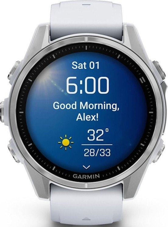 Garmin Fenix 8 AMOLED 43 мм (белый корпус/белый ремешок) фото 2