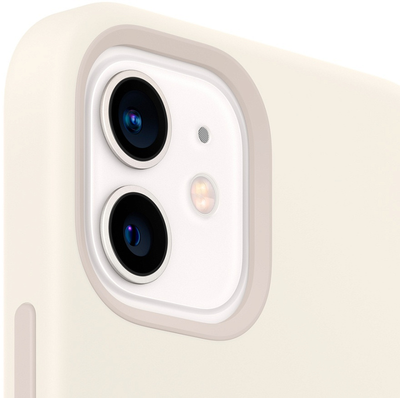 Чехол Apple для iPhone 12/12 Pro Silicone Case with MagSafe (белый) фото 2 Чехол Apple для iPhone 12/12 Pro Silicone Case with MagSafe (белый) фото 2