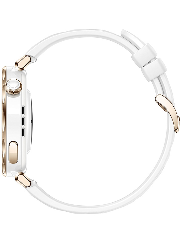Huawei Watch GT 5 Pro 42 мм, фторэластомер (белый) фото 3 Huawei Watch GT 5 Pro 42 мм, фторэластомер (белый) фото 3