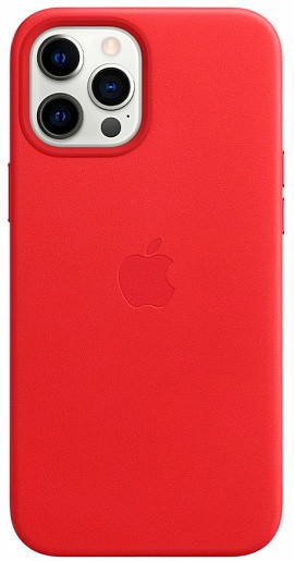 Чехол Apple для iPhone 12 Pro Max Leather Case with MagSafe (PRODUCT)RED