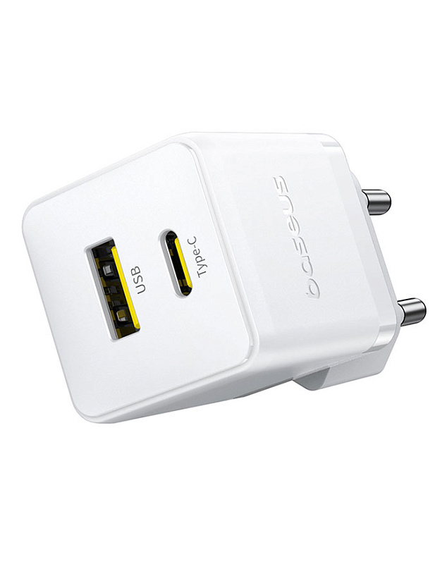Baseus Palm Fast Charger C+U 30W (белый) фото 1 Baseus Palm Fast Charger C+U 30W (белый) фото 1