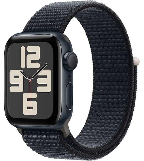 Apple Watch SE 2024 44 мм (черный нейлон) Apple Watch SE 2024 44 мм (черный нейлон)