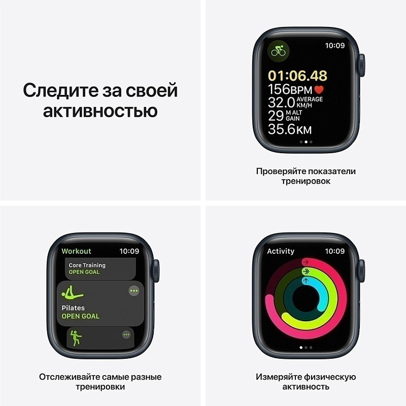 Apple Watch Series 7 41 мм (темная ночь) фото 5 Apple Watch Series 7 41 мм (темная ночь) фото 5