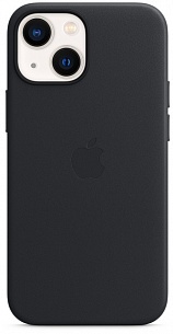 Чехол Apple для iPhone 13 mini Leather Case with MagSafe (полночь)