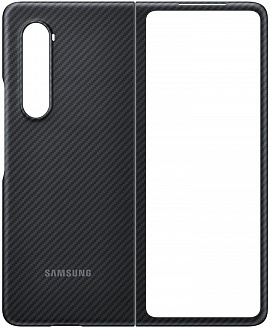Чехол-накладка Silicone Cover для Samsung Z Fold3 (черный)