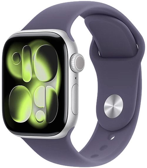 Apple Watch 11 42 мм (серебро/фиолетовый , M/L)