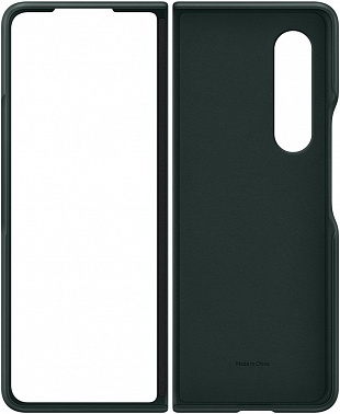 Leather Cover для Samsung Z Fold3 (темно-зеленый) фото 6