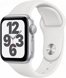 Смарт-часы Apple Watch SE 40 мм (серебро / белый)