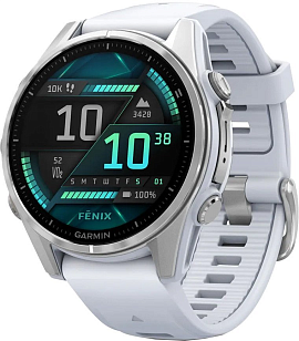 Garmin Fenix 8 AMOLED 43 мм (белый корпус/белый ремешок)