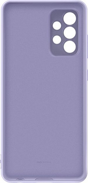 Чехол-накладка Silicone Cover для Samsung A52 (фиолетовый) фото 5