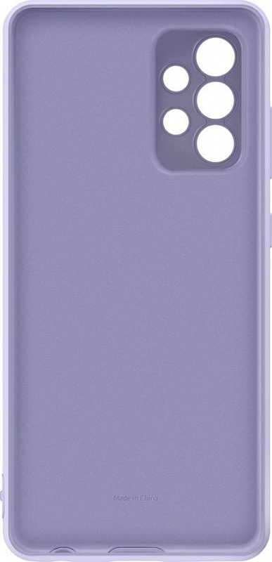 Чехол-накладка Silicone Cover для Samsung A52 (фиолетовый) фото 5