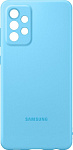 Чехол-накладка Silicone Cover для Samsung A72 (синий) фото 4