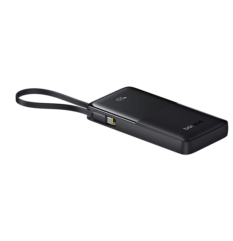 Baseus Bipow 2 Digital Display Power Bank 10000mah 20W с кабелем USB-C (черный) фото 2