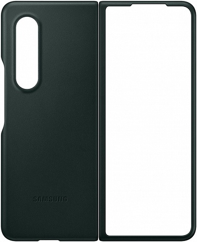 Leather Cover для Samsung Z Fold3 (темно-зеленый) фото 5
