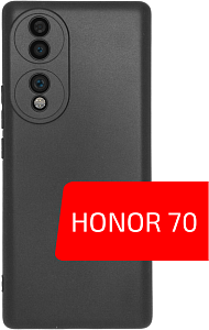 Volare Rosso Matt TPU для HONOR 70 (черный)