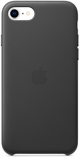 Чехол Apple для iPhone SE (2020) Leather Case (черный)