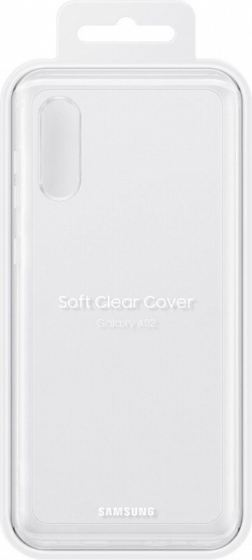 Чехол-накладка Soft Clear Cover для Samsung A02 (прозрачный) фото 4