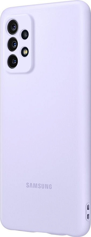 Чехол-накладка Silicone Cover для Samsung A72 (фиолетовый) фото 3 Чехол-накладка Silicone Cover для Samsung A72 (фиолетовый) фото 3