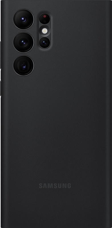 Smart Clear View Cover для Samsung S22 Ultra (черный) фото 3