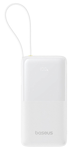 Baseus Bipow 2 Digital Display Power Bank 20000mah 20W (белый)