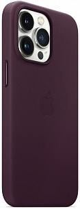 Чехол Apple для iPhone 13 Pro Leather Case with MagSafe (темная вишня)