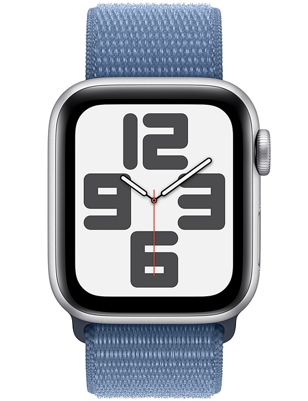 Apple Watch SE 2024 40 мм (серебро,синий нейлон) фото 1 Apple Watch SE 2024 40 мм (серебро,синий нейлон) фото 1