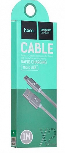 Data-кабель Hoco micro-USB 1м (высокопрочный)