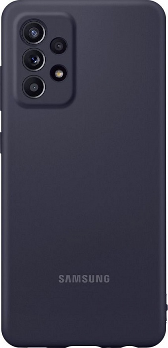 Чехол-накладка Silicone Cover для Samsung A52 (черный)