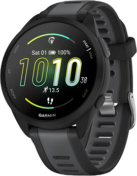 Garmin Forerunner 265 46 мм (черный корпус/черно-серый ремешок)