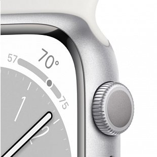 Apple Watch Series 8 45 мм + скретч карта (серебристый) фото 2