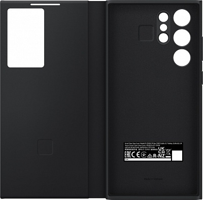 Smart Clear View Cover для Samsung S22 Ultra (черный) фото 1