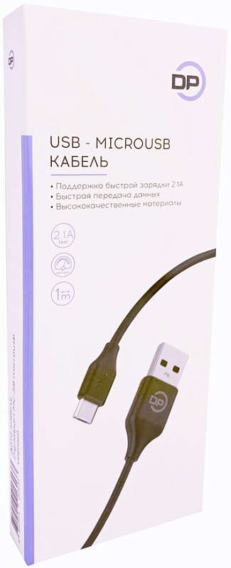 Digitalpart Micro-USB 1м (черный) фото 1 Digitalpart Micro-USB 1м (черный) фото 1