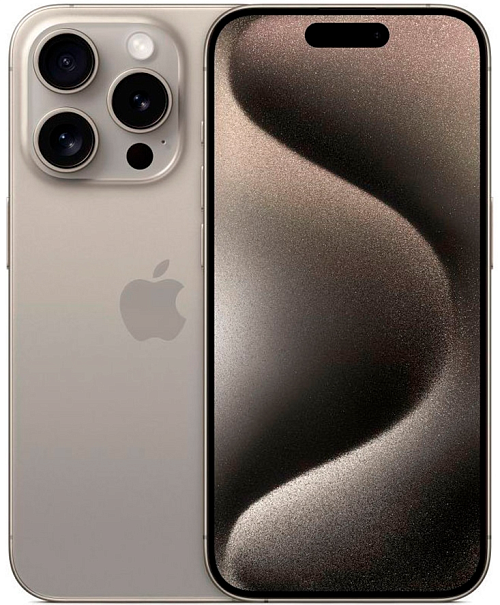 Apple iPhone 15 Pro 256GB (A3104, 2 SIM) (природный титан) Apple iPhone 15 Pro 256GB (A3104, 2 SIM) (природный титан)