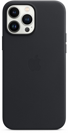 Чехол Apple для iPhone 13 Pro Max Leather Case with MagSafe (полночь)