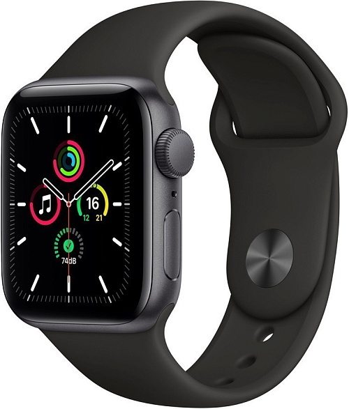 Apple Watch SE 40 мм (серый космос / черный) Apple Watch SE 40 мм (серый космос / черный)